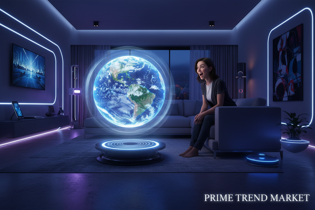 Person Watching Hologram