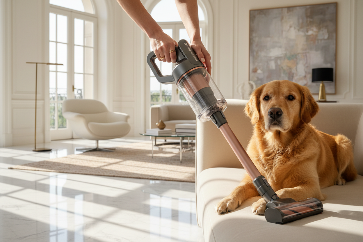 Pet Hair Vacuum Cleaner — Powerful 300W Suction for Dogs & Cats