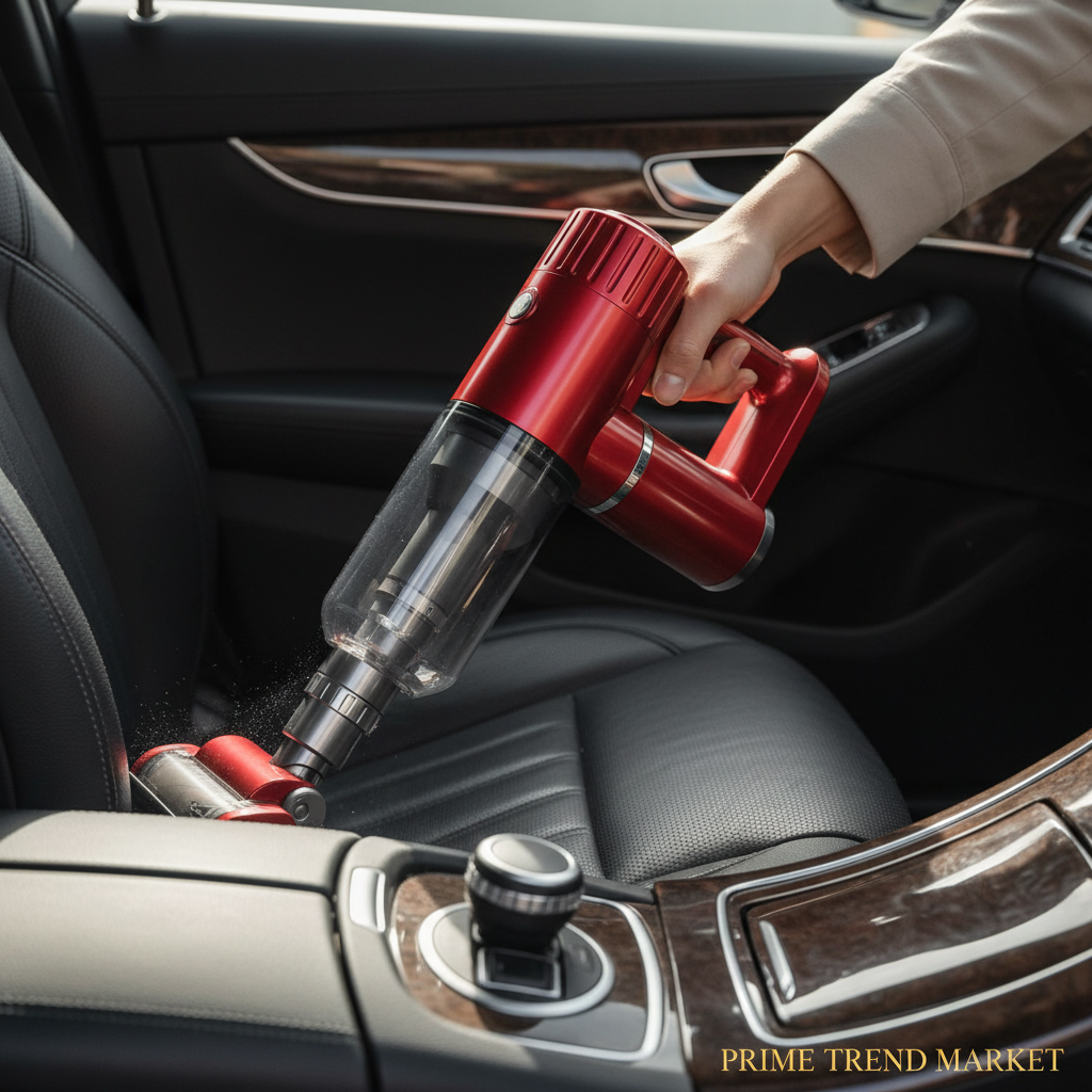 Red Vacuum Car Interior