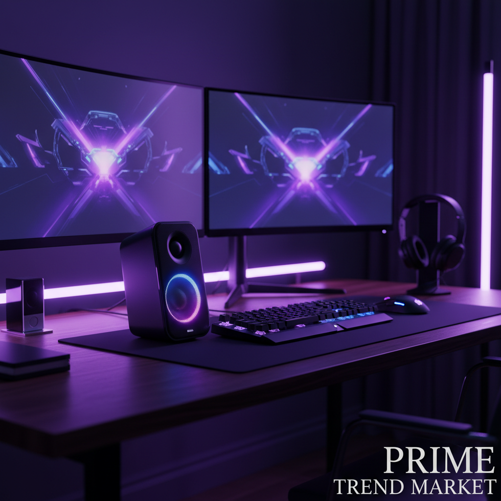 RGB Speaker Gaming Setup