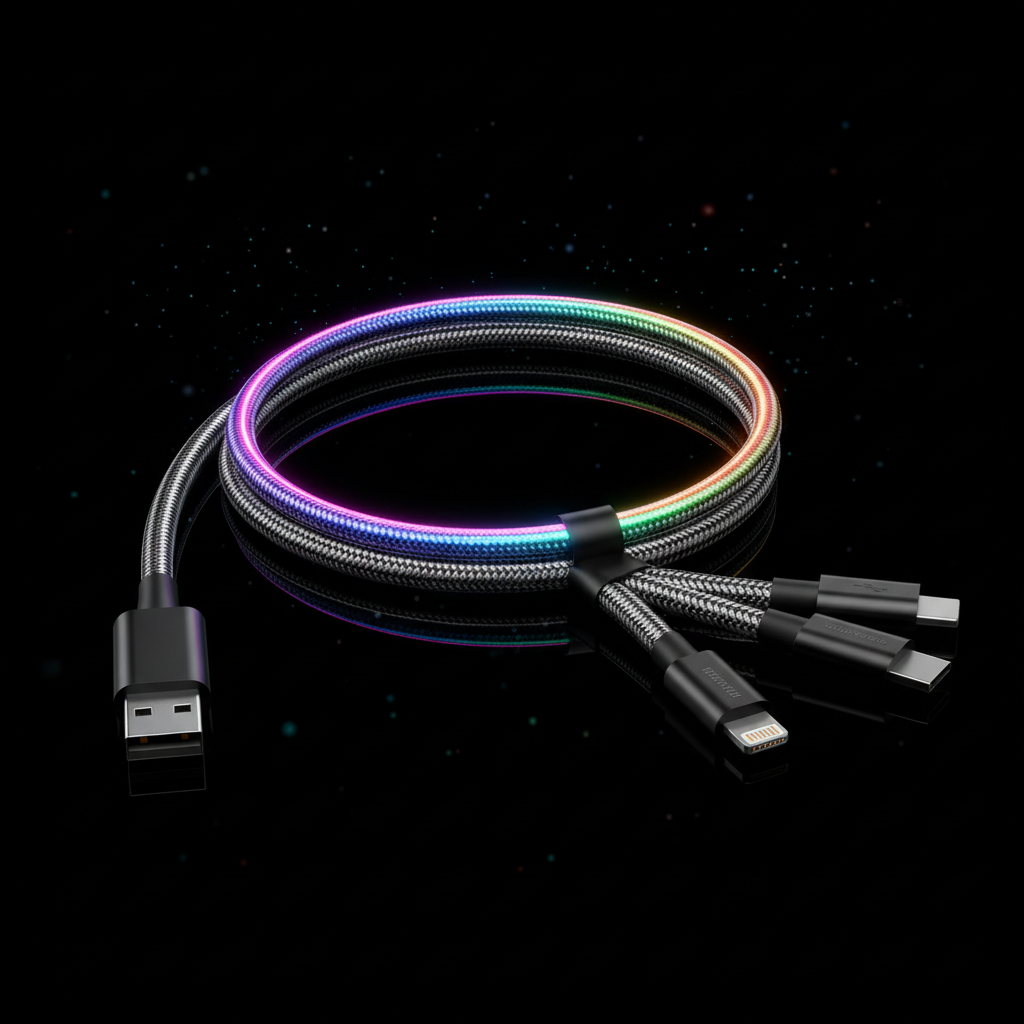 RGB Streamer 3-in-1 Fast Charging Cable Hero