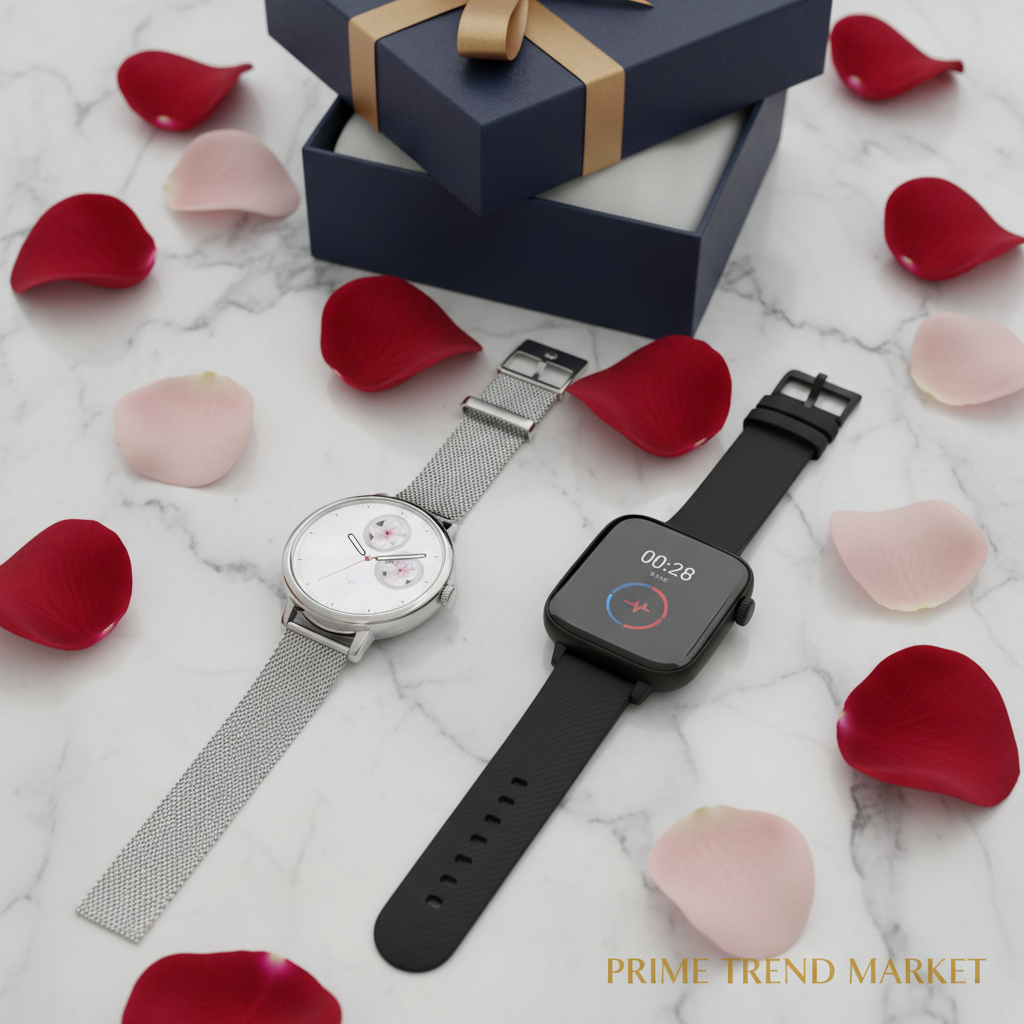 His & Hers Smartwatch Bundle – KW10Pro Luxury + ZL54CJ Square | Couples Gift Set