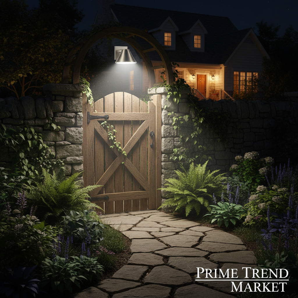 Solar LED Wall Light — Garden Gate