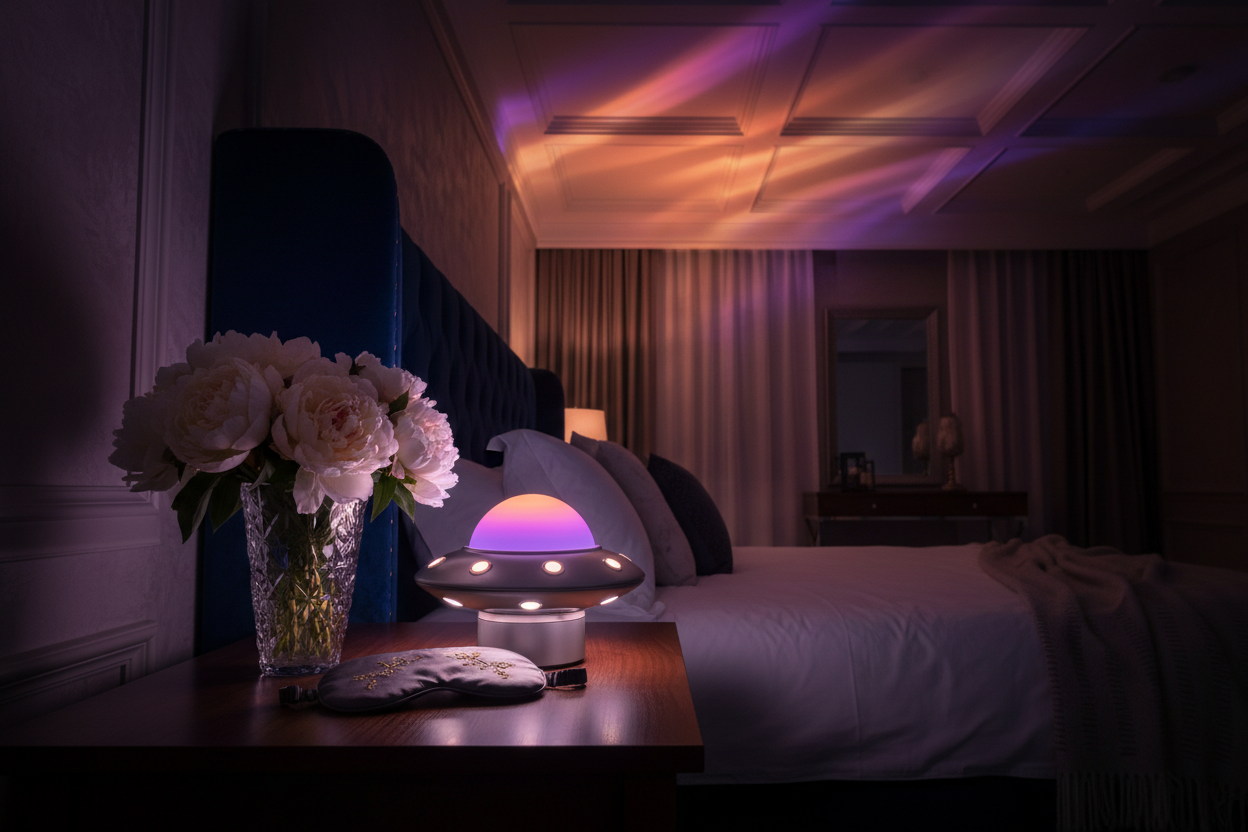 Smart Sunset Projection Lamp — RGB Voice Control with 16 Colors