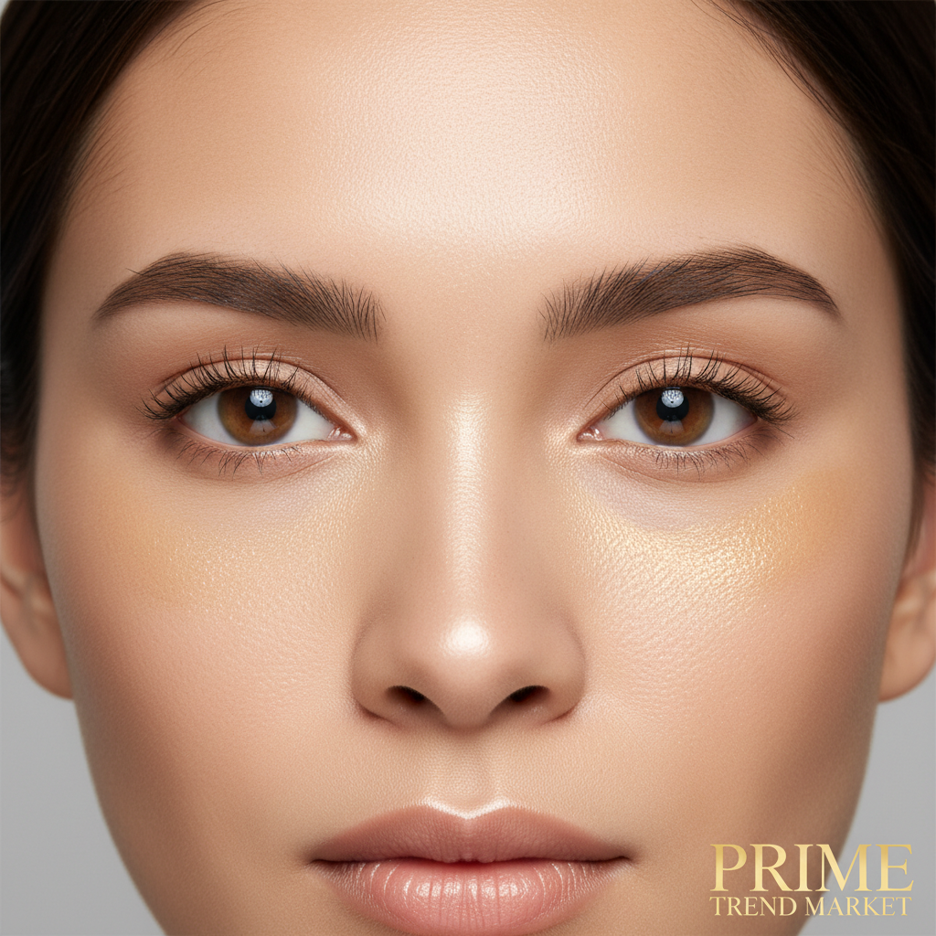 Under-eye brightening result